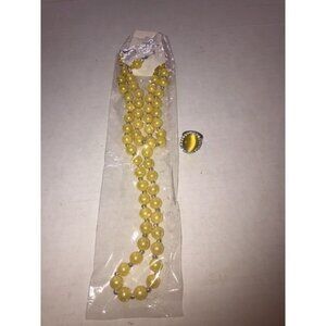 Fashion Jewelry Lot 1 Women's Necklace Set Yellow